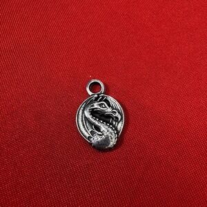 Charm, Britannia Metal, Welsh Dragon Oberon Design Pewter